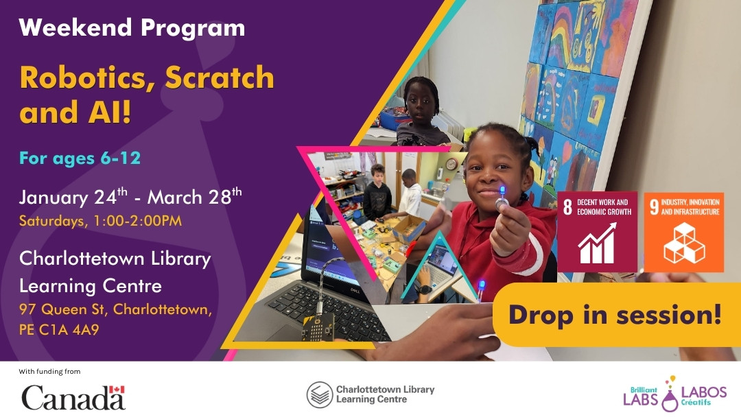 Charlottetown Library Learning Centre program feature poster